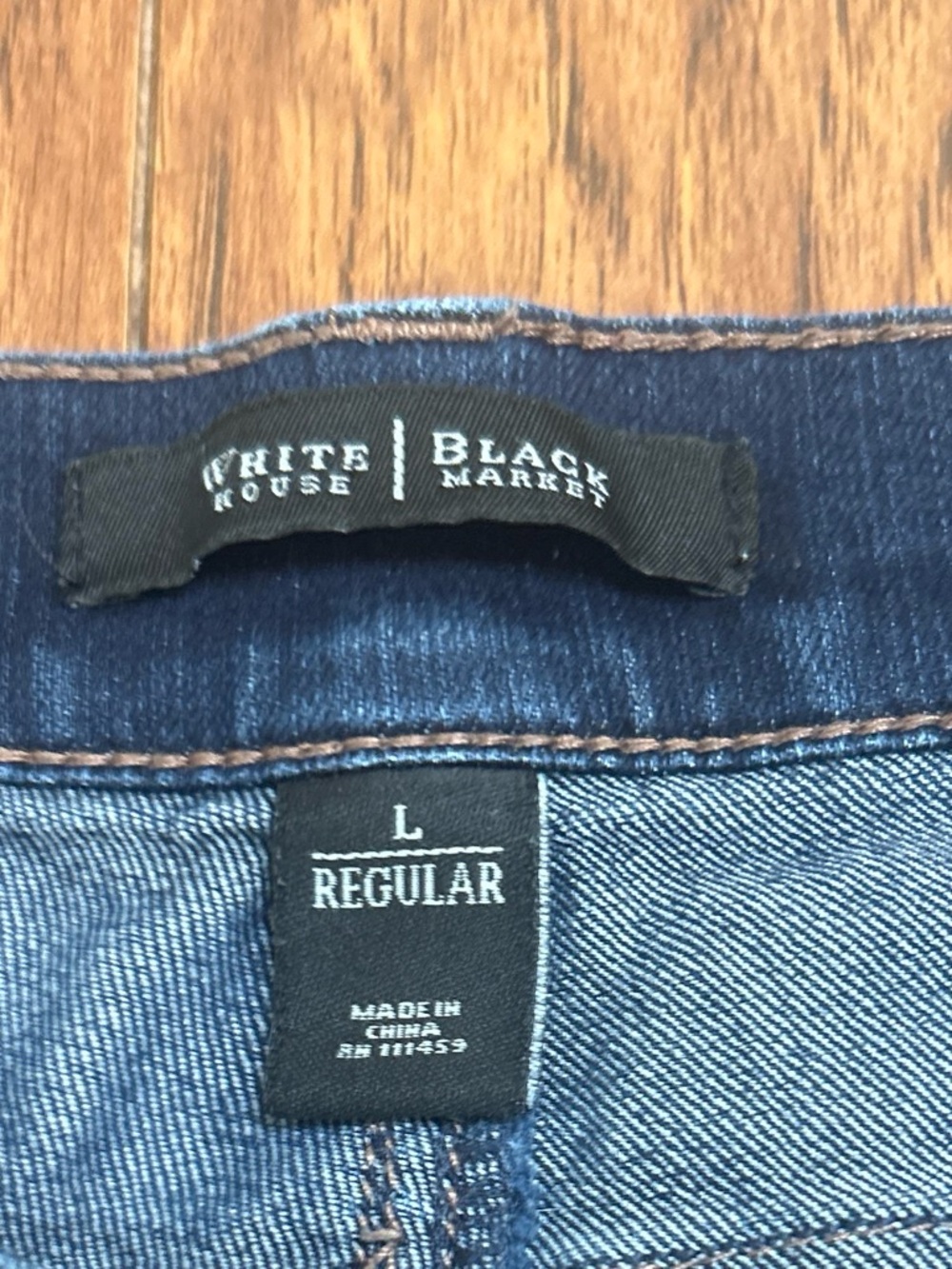 Women’s Dark Blue Stretch Denim Jeans Size Lr - Picture 2 of 7